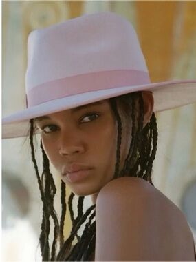 Lack Of Color Blush Wide-Brim Fedora Hat